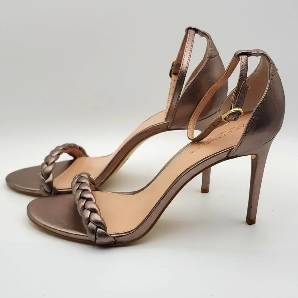 Zoe by Rachel Zoe Womens Ella Leather Closed Toe Formal SIZE 10.0.‎  S887